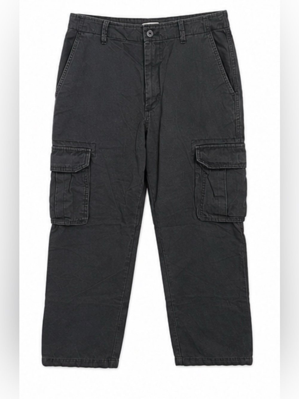Old Navy Men's Black Cargo Pants with Flap Pockets